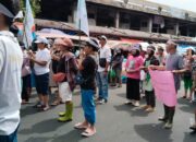 Demo KP2H Lumpuhkan Lalu Lintas di Pasar Horas, Pedagang Kecil Jadi Korban