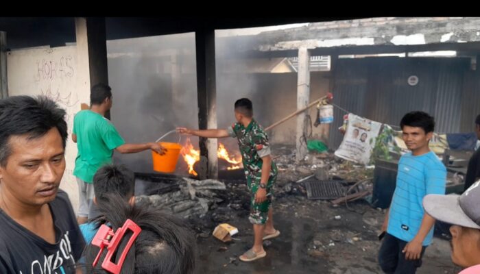 Eks Terminal Sukadame Dihebohkan Kebakaran Hebat, Diduga Dipicu ODGJ Bakar Ban dan Tempat Tidur