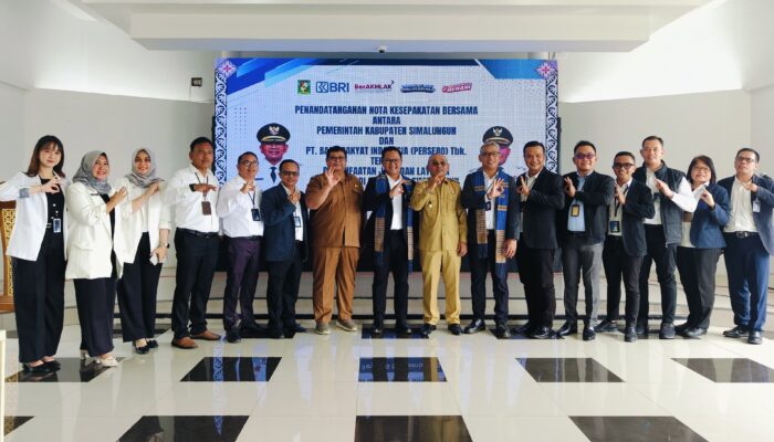 Pemkab Simalungun dan BRI Pematang Siantar Teken Nota Kesepakatan Pemanfaatan Jasa Perbankan