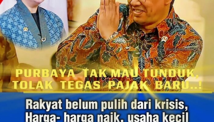Menteri Purbaya Tidak Mau Tunduk, Tegas Tolak Pajak Baru, Dapat Dukungan Luas dari Masyarakat