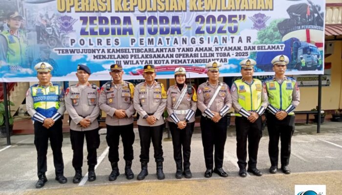 Polres Pematangsiantar Resmi Gelar Operasi Zebra Toba 2025, Fokus Tekan Pelanggaran dan Kecelakaan Lalu Lintas