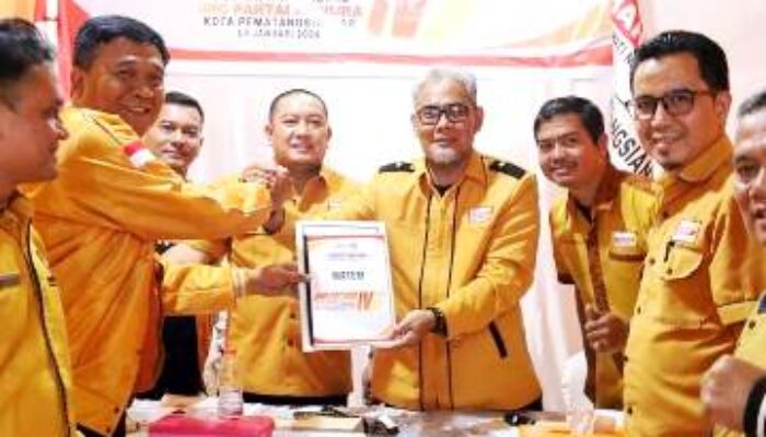 Ronald Darwin Tampubolon Kembali Pimpin DPC Hanura Kota Siantar Periode 2025–2030