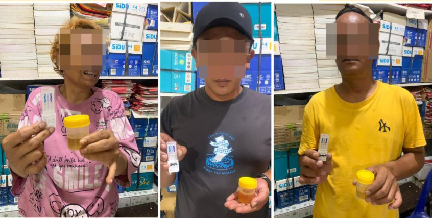 Polsek Siantar Barat Amankan Tiga Orang Positif Pengguna Sabu di Jalan Jintar Saragih