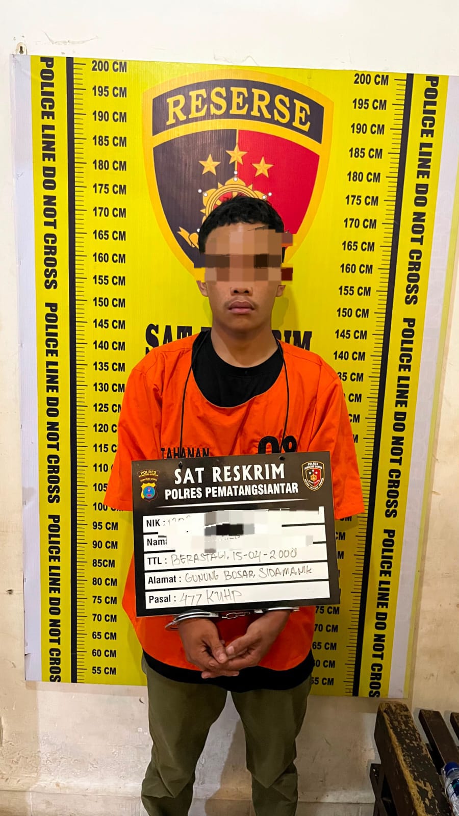 Tempo 3 Hari ,Sat Reskrim Polres Pematangsiantar Ringkus Pelaku Curat Tempo 3 Hari