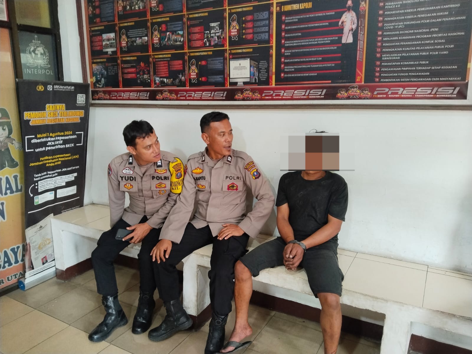 Respon Cepat Laporan Call Center 110, Polsek Siantar Martoba Amankan Terduga Pelaku Pencurian