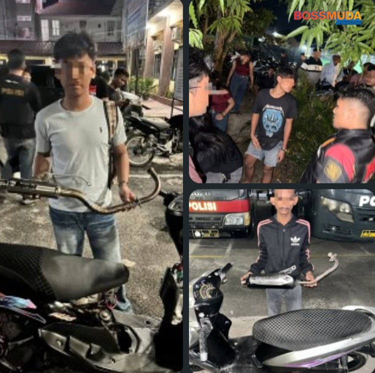 Polres Pematangsiantar Laksanakan Patroli Rutin Amankan Dua Sepedamotor Knalpot Brong