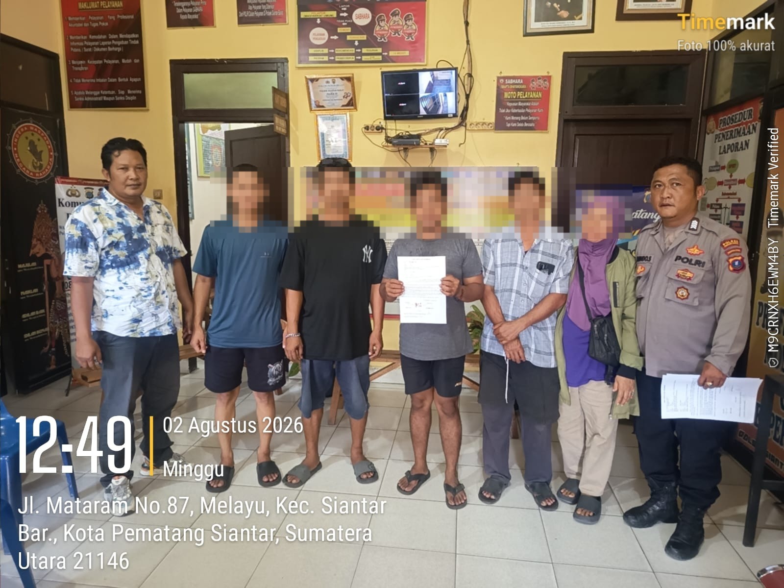 Polsek Siantar Barat Selesaikan Dugaan Penganiayaan Dengan Problem Solving 